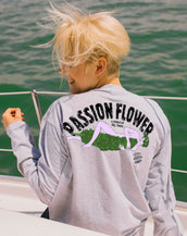 Passion flower, California Wave, Unisex Long Sleeve Crew Neck Tee